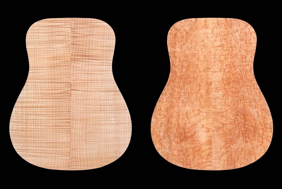 Érable ondé et érable piqué