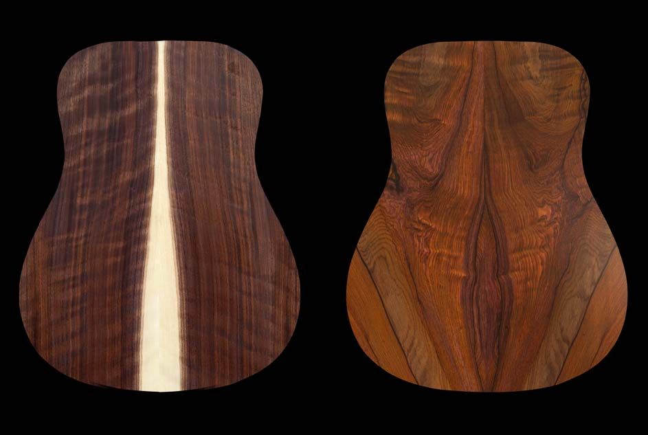 Noyer ondé et cocobolo